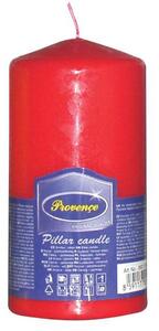 Provence Neparfemovaná svíčka 12,5cm červená