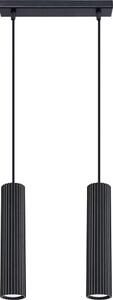 Sollux SL.1574 - Lustr na lanku KARBON 2xGU10/10W/230V černá