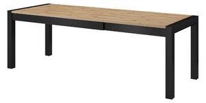 Rozkládací jídelní stůl SONJA - 160-240 cm, dub taurus / černý