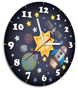 Dětské hodiny Vesmír Rozměry: 30 x 30 cm