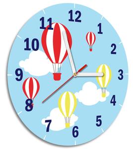 Dětské hodiny Let balónem Rozměry: 30 x 30 cm