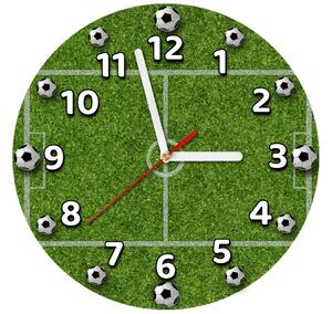 Gario Dětské hodiny Fotbalové hřiště Velikost: 30 x 30 cm