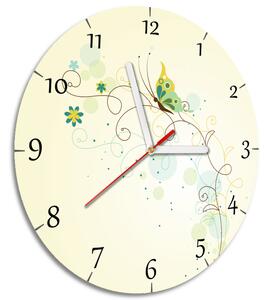 Dětské hodiny Nádherný motýlek Rozměry: 30 x 30 cm