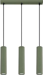 Sollux SL.1613 - Lustr na lanku KARBON 3xGU10/10W/230V zelená