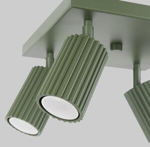 Sollux SL.1621 - Bodové svítidlo KARBON 4xGU10/10W/230V zelená