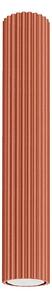 Sollux SL.1628 - Bodové svítidlo KARBON 1xGU10/10W/230V 40 cm oranžová