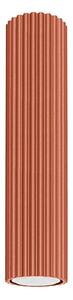 Sollux SL.1627 - Bodové svítidlo KARBON 1xGU10/10W/230V 30 cm oranžová