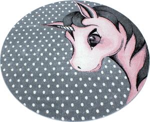 Ayyildiz koberce Dětský kusový koberec Kids 590 pink kruh - 120x120 (průměr) kruh cm