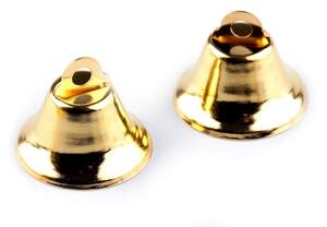 Zvoneček 12x20 mm BALENÍ 50 kusů - 2 zlatá