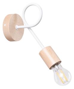 Sollux SL.1473 - Nástěnná lampa EMBER 1xE27/15W/230V bílá/béžová/buk