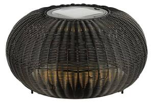 BIG WHITE SLV ADEGAN venkovní stojací lampa, plochá, solární, 2200 K, IP65, černá 1008388