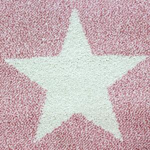 Ayyildiz koberce AKCE: 160x160 (průměr) kruh cm Dětský kusový koberec Kids 620 pink kruh - 160x160 (průměr) kruh cm