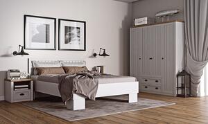 Dvoulůžková postel Provence - 160 x 200 cm - borovice andersen