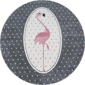 Ayyildiz koberce Dětský kusový koberec Kids 630 pink kruh ROZMĚR: 120x120 (průměr) kruh