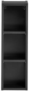 Koupelnový regál horní SANTA FE BLACK 20cm
