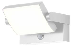 CMD Nástěnné světlo LED 9111, senzor, bílé, 21 cm, IP54, Bílá / opál, Hliník, Moderní