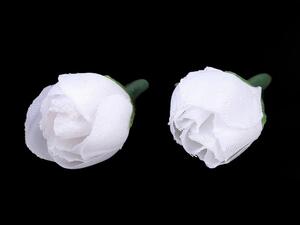 Umělý květ růže Ø20 mm balení 30 kusů - 1 bílá