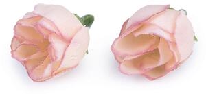 Umělý květ růže Ø20 mm balení 30 kusů - 2 lososová sv