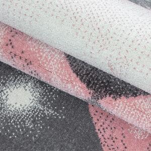 Dětský kusový koberec Bambi 810 pink kruh - 160x160 (průměr) kruh cm 160x160 (průměr) kruh cm Textil | Kusové koberce | Kulaté