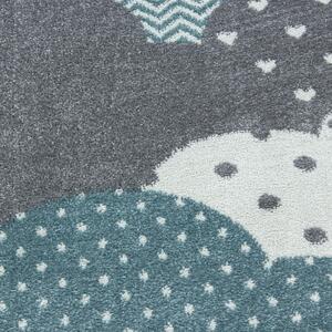 Dětský kusový koberec Bambi 820 blue kruh-120x120 (průměr) kruh