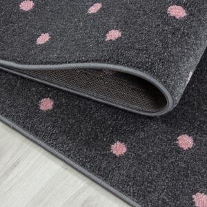Dětský kusový koberec Bambi 830 pink kruh-120x120 (průměr) kruh
