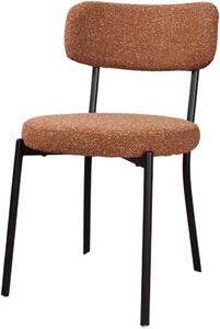Jídelní židle, odstín tmavě hnědé, moderní design, pohodlné sedadlo, 1 kus, vhodná do jídelny
