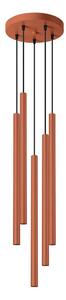 Sollux SL.1528 - Lustr na lanku PASTELO 5xG9/8W/230V červená