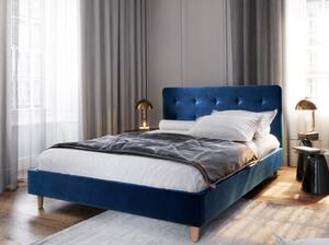 Čalouněná manželská postel NOOR - 180x200, modrá