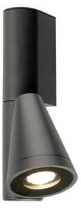 BIG WHITE SLV T-TUBE nástěnné světlo pro povrchovou montáž, GU10, jednoduché, IP44, max. 10 W, černé 1008012