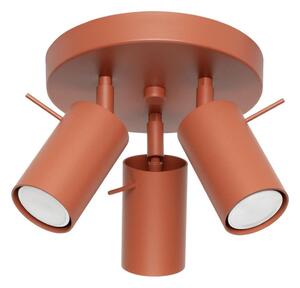 Sollux SL.1509 - Bodové svítidlo RING 3xGU10/10W/230V červená