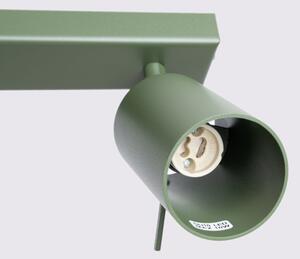 Sollux SL.1504 - Bodové svítidlo RING 4xGU10/10W/230V zelená