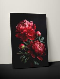Plakát / Obraz Květ Pivoňky Pololesklý saténový papír A4 - 21 x 29,7 cm S okrajem
