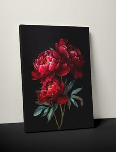 Plakát / Obraz Květ Pivoňky Bez okraje Napnuté plátno na dřevěném rámu 50 x 70 cm