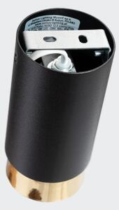 Sollux SL.1410 - Bodové svítidlo NERO 1xGU10/10W/230V 12,5 cm černá/zlatá