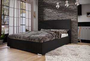 Manželská postel s úložným prostorem FLEK 2 - 160x200, černá