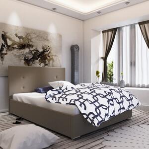 Jednolůžková postel s úložným prostorem FLEK 3 - 120x200, béžová
