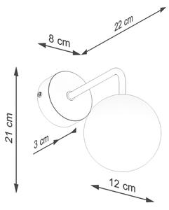 Sollux SL.1658 - Nástěnná lampa ASTRAL 1xG9/8W/230V bílá