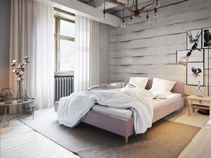Čalouněná postel s úložným prostorem LETICIA - 180x200, růžová