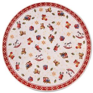 Villeroy & Boch, Kusový koberec Villeroy & Boch Toy's delight s potiskem 106192 Red, Multicolor kruh, 150x150 (průměr) kruh, červená, obývací pokoj