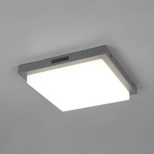 Trio Lighting Venkovní nástěnné svítidlo LED Bermejo, hranaté, senzor, antracitová, Černá, kov