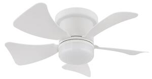 Globo 03609W - LED Stmívatelný stropní ventilátor HINES LED/10W/230V + DO bílá