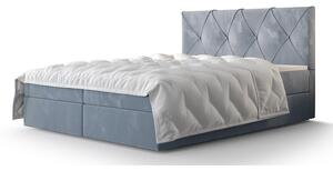 Hotelová postel s úložným prostorem LILIEN - 120x200, modrá