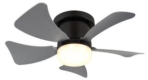 Globo 03609A - LED Stmívatelný stropní ventilátor HINES LED/10W/230V + DO šedá