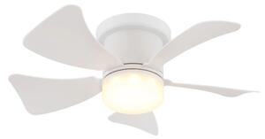 Globo 03609W - LED Stmívatelný stropní ventilátor HINES LED/10W/230V + DO bílá