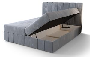 Boxspringová postel s úložným prostorem MADLEN - 120x200, béžová