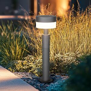 Trio Lighting LED podsvícení soklu Mackenzie, výška 50 cm, antracitová, litý hliník, Černá, Hliník, Moderní