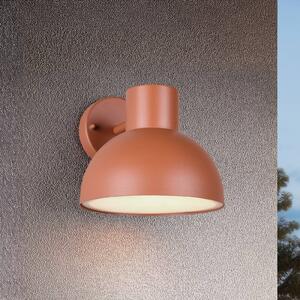 Trio Lighting Venkovní nástěnné svítidlo Elbe, apricot, tlakově litý hliník, E27, stmívatelný, Žlutá / oranžová, Hliník, Skandinávský