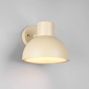 Trio Lighting Venkovní nástěnné svítidlo Elbe, pískově béžové, tlakově lité hliníkové, E27, stmívatelný, Krémová / jantar, Hliník, Skandinávský