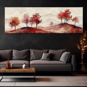 Obraz na plátně - Jen tak plout mezi stromy FeelHappy.cz Velikost obrazu: 120 x 40 cm