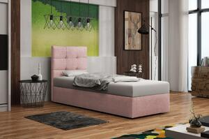 Čalouněná postel DELILAH 2 - 90x200, růžová